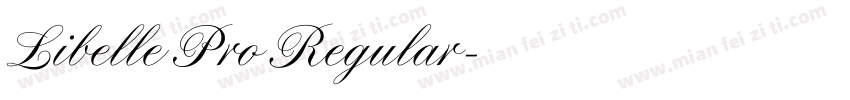 Libelle Pro Regular字体转换